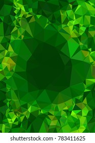 Vertical background low poly mosaic. Template design, list, front page, brochure layout, banner, idea, cover, print, flyer, book, blank, card, ad, sign, sheet. Copy space. Vector clip art.