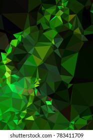 Vertical background low poly mosaic. Template design, list, front page, brochure layout, banner, idea, cover, print, flyer, book, blank, card, ad, sign, sheet. Copy space. Vector clip art.