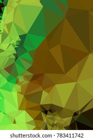 Vertical background low poly mosaic. Template design, list, front page, brochure layout, banner, idea, cover, print, flyer, book, blank, card, ad, sign, sheet. Copy space. Vector clip art.