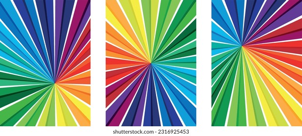 Fondo vertical con radiancia multicolor