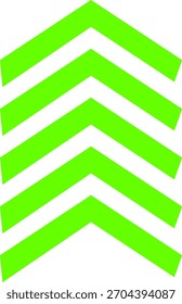 Plano de fundo vertical com divisa abstrata repetida ou padrão de seta em verde