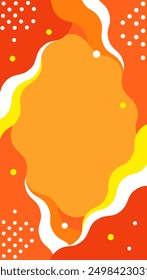 Fondo de la Vertical para la exhibición del smartphone, diseño del marco del verano