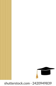Ilustración de la plantilla de fondo vertical con tapón de liceo y franja vertical