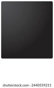 vertical banner, black frame, rectangle shape, geometric, isolated. white background and copy space or empty. 