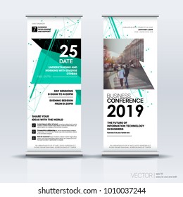 Vertical Banner Design Signboard Advertising Brochure Flyer Template Vector X-banner and Street Business Flag of Convenience, Layout Background