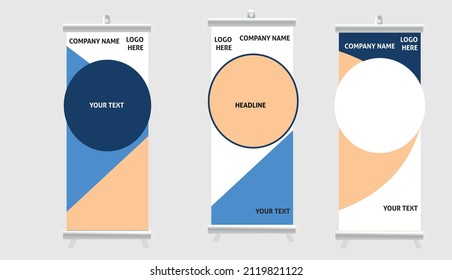 Vertical Banner Design Signboard Advertising, Brochure, Flyer Template Vector X-banner and Street Business 