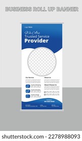 Vertical Banner Design Signboard Advertising Brochure Flyer Template Vector X-banner and Street Business Flag of Convenience, Layout Background, Orange Abstract Shapes Modern Exhibition Advertising