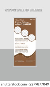 Vertical Banner Design Signboard Advertising Brochure Flyer Template Vector X-banner and Street Business Flag of Convenience, Layout Background, Orange Abstract Shapes Modern Exhibition Advertising