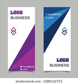 Vertical Banner Design Signboard Advertising Brochure Flyer Template Vector X-banner and Street Business Flag of Convenience, Layout Background, exhibition display, leaflet, Business Roll Up, Standee 