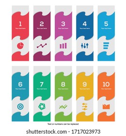 Vertical banner info with custom corrugated colorfull for you