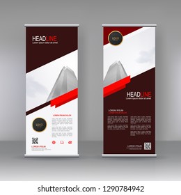 Vertical banner stand template design, infographics, Modern Flag Banner Design. Cover, Annual Report, Magazine,Poster, Corporate Presentation, Flyer, Website. vector abstract geometric background