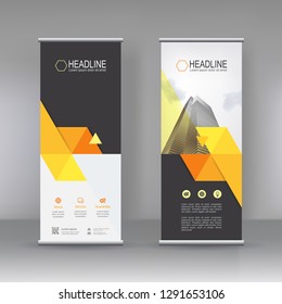 Vertical banner stand template design, infographics, Modern Flag Banner Design. Cover, Annual Report, Magazine,Poster, Corporate Presentation, Flyer, Website. vector abstract geometric background