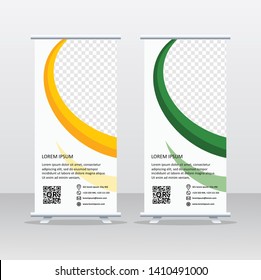 Vertical banner stand template design