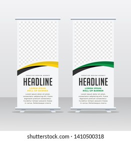 Vertical Banner Stand Template Design