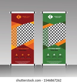 Vertical banner stand template design, infographics, Modern Flag Banner Design. Cover, Annual Report, Magazine,Poster, Corporate Presentation, Flyer, Website. vector abstract geometric background