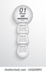vertical banner template data / business infographic / vector web element