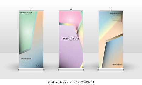 
Vertical banner template design. can be used for brochures, covers, publications, etc. Colorful vector background design.