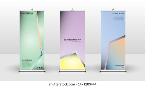 
Vertical banner template design. can be used for brochures, covers, publications, etc. Colorful vector background design.