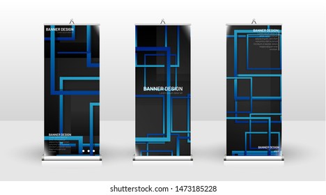 Vertical banner template design. can be used for brochures, covers, publications, etc. vector illustration