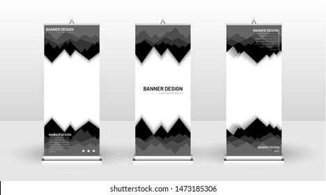 Vertical banner template design. can be used for brochures, covers, publications, etc. futuristic background patterns geometric concepts, colorful creative designs