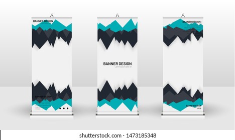 Vertical banner template design. can be used for brochures, covers, publications, etc. futuristic background patterns geometric concepts, colorful creative designs