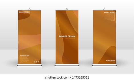 Vertical banner template design. can be used for brochures, covers, publications, etc. Concept  wave background pattern