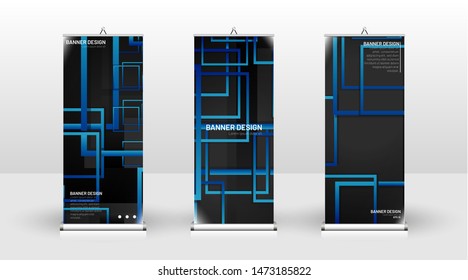 Vertical banner template design. can be used for brochures, covers, publications, etc. vector illustration