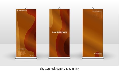 Vertical banner template design. can be used for brochures, covers, publications, etc. Concept  wave background pattern