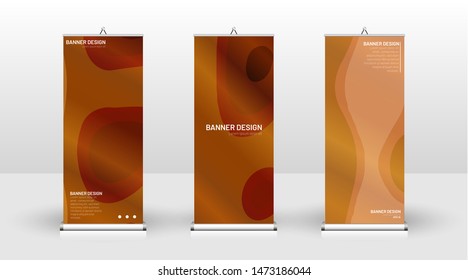 Vertical banner template design. can be used for brochures, covers, publications, etc. Concept  wave background pattern