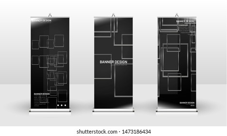 
Vertical banner template design. can be used for brochures, covers, publications, etc. Geometric shapes vector design of modern backgrounds