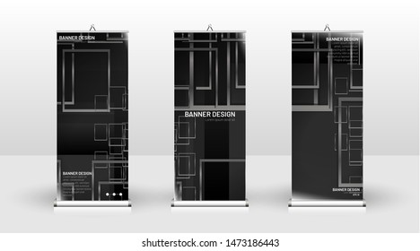 
Vertical banner template design. can be used for brochures, covers, publications, etc. Geometric shapes vector design of modern backgrounds