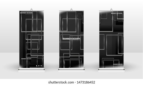 
Vertical banner template design. can be used for brochures, covers, publications, etc. Geometric shapes vector design of modern backgrounds