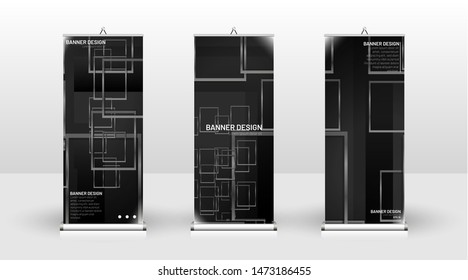 
Vertical banner template design. can be used for brochures, covers, publications, etc. Geometric shapes vector design of modern backgrounds