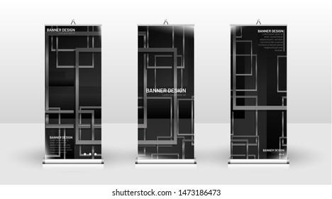 
Vertical banner template design. can be used for brochures, covers, publications, etc. Geometric shapes vector design of modern backgrounds