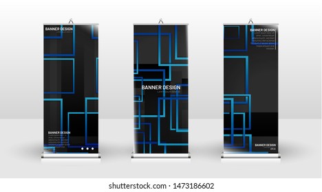 Vertical banner template design. can be used for brochures, covers, publications, etc. vector illustration