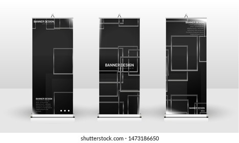 
Vertical banner template design. can be used for brochures, covers, publications, etc. Geometric shapes vector design of modern backgrounds