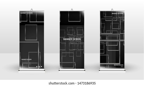 
Vertical banner template design. can be used for brochures, covers, publications, etc. Geometric shapes vector design of modern backgrounds