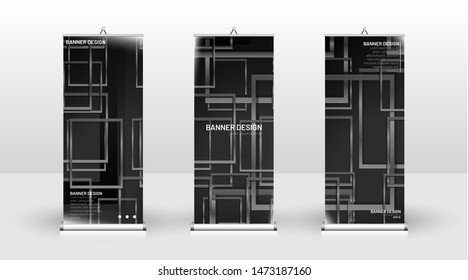 
Vertical banner template design. can be used for brochures, covers, publications, etc. Geometric shapes vector design of modern backgrounds