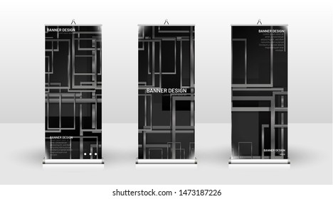 
Vertical banner template design. can be used for brochures, covers, publications, etc. Geometric shapes vector design of modern backgrounds