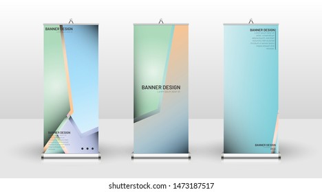 Vertical banner template design. can be used for brochures, covers, publications, etc. Colorful vector background design.