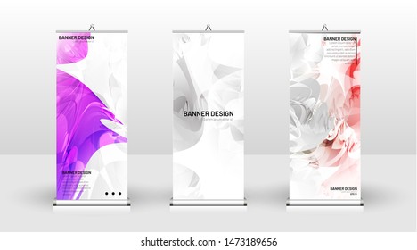 Vertical banner template design. can be used for brochures, covers, publications, etc. Splash colorful vector background design.