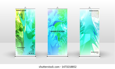 Vertical banner template design. can be used for brochures, covers, publications, etc. Splash colorful vector background design.