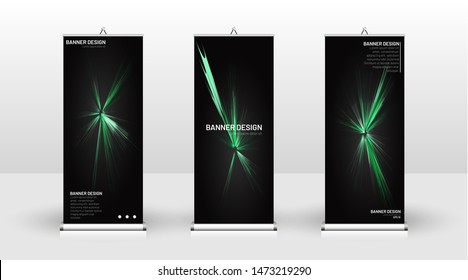 
Vertical banner template design. can be used for brochures, covers, publications, etc.black background pattern texture futuristic geometric art