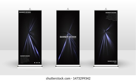 
Vertical banner template design. can be used for brochures, covers, publications, etc.black background pattern texture futuristic geometric art