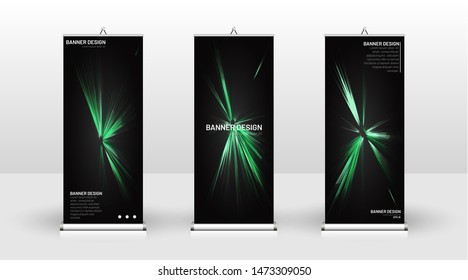 
Vertical banner template design. can be used for brochures, covers, publications, etc.black background pattern texture futuristic geometric art