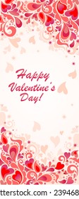 Banner vertical para el día de San Valentín