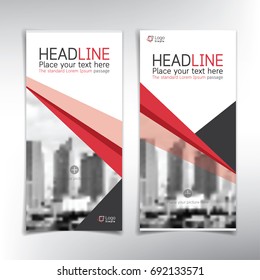 Vertical banner vector background template  - can be used for brochures, flyers, roll up ads and more