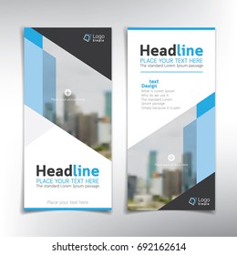Vertical banner vector background template  - can be used for brochures, flyers, roll up ads and more