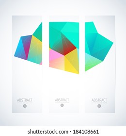 vertical banner vector set where you can choose what fits best your project straight water anatomy group colorful conceptual background scene technique stack colourful right glass swirl clouds perform