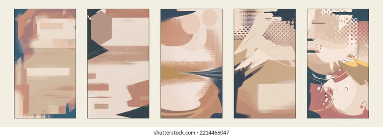 Vertical banner and wallpaper for phone, creative backgrounds for social media, story templates